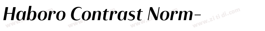 Haboro Contrast Norm字体转换